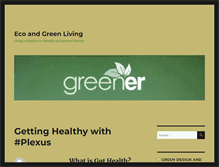 Tablet Screenshot of greenerlivingblog.com